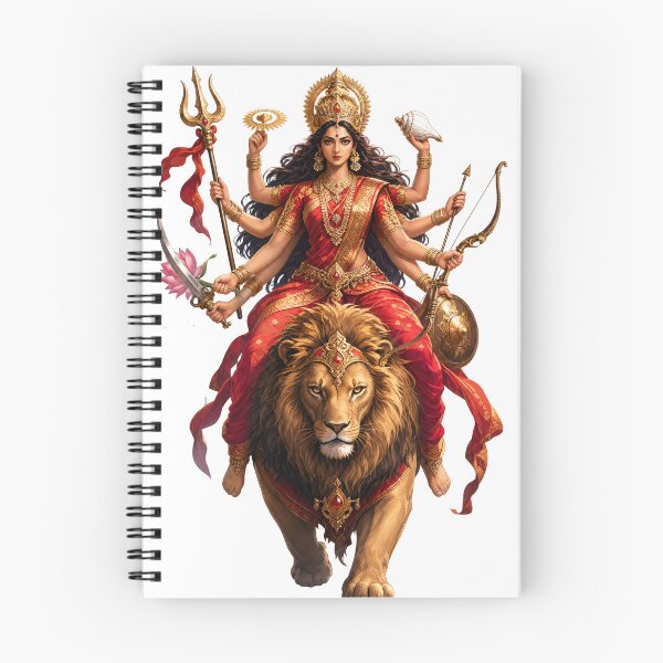 Item preview, Durga Warrior Goddess Hindu Deity Lion Fighter Art designed and sold by Sovira Studio .