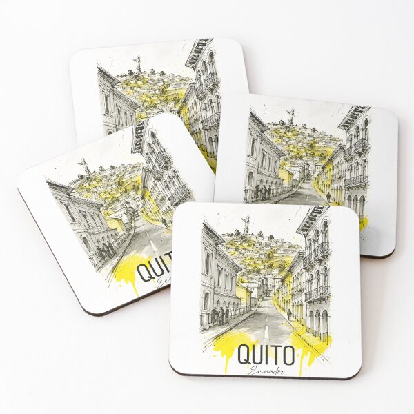 Item preview, Quito Ecuador – Colonial Streets and Virgin View designed and sold by EdwinkOne.
