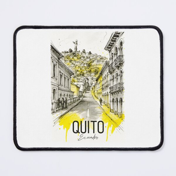 Item preview, Quito Ecuador – Colonial Streets and Virgin View designed and sold by EdwinkOne.