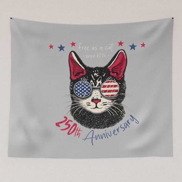 Item preview, 250th Anniversary America Cat USA Flag Sunglasses 250 Years designed and sold by mjohnson9.