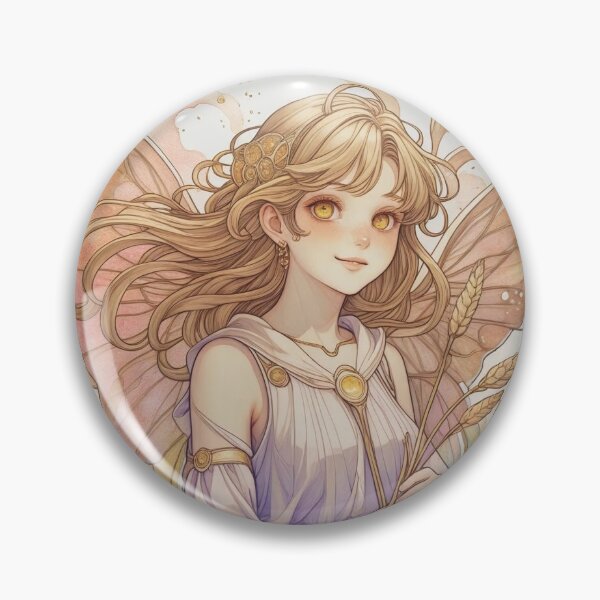 Item preview, Virgo Zodiac Goddess Art Print – Celestial Anime Horoscope Wall Decor designed and sold by RSDigitalPrintDesign.