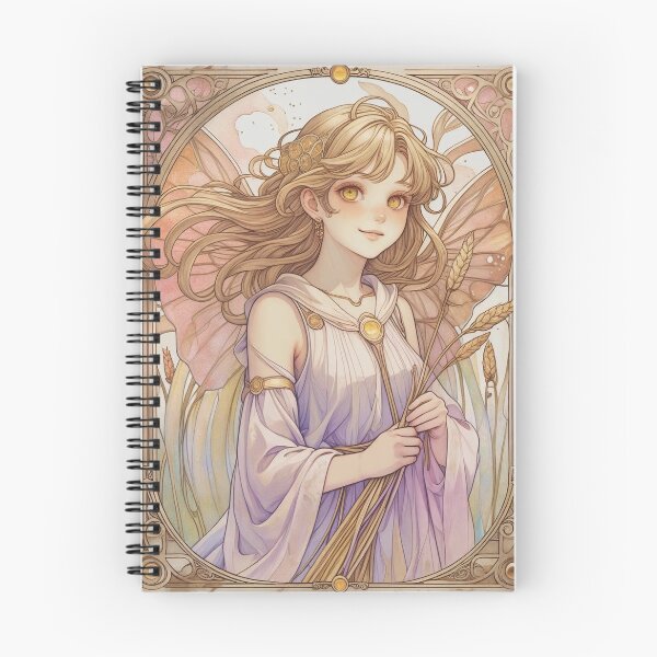 Item preview, Virgo Zodiac Goddess Art Print – Celestial Anime Horoscope Wall Decor designed and sold by RSDigitalPrintDesign.