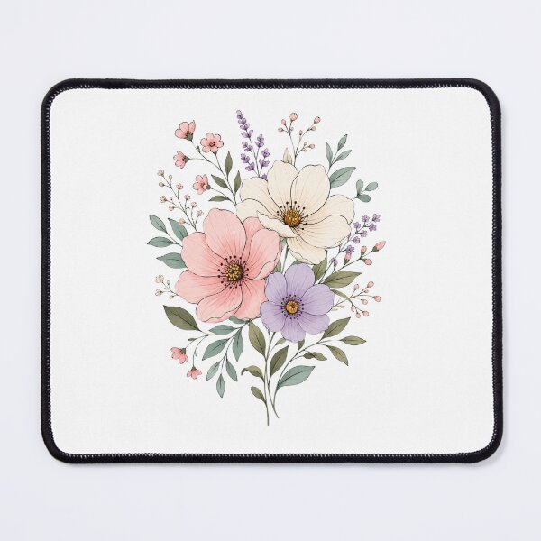 Item preview, Delicate Floral Bouquet In Soft Pastel Colors designed and sold by Good Day Design.