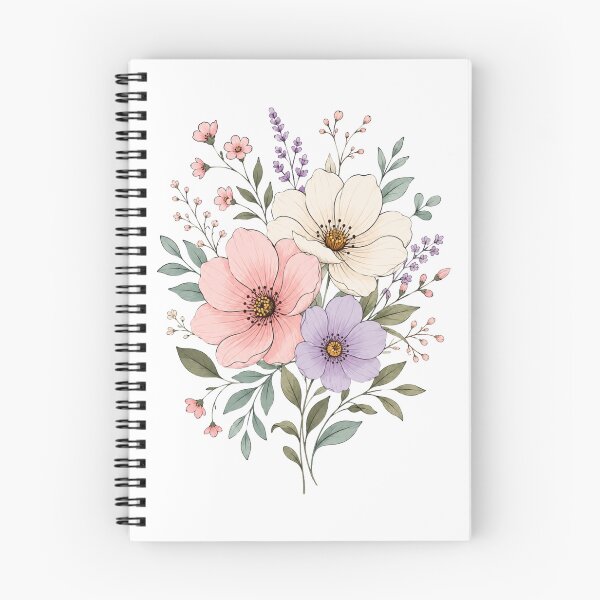 Item preview, Delicate Floral Bouquet In Soft Pastel Colors designed and sold by Good Day Design.