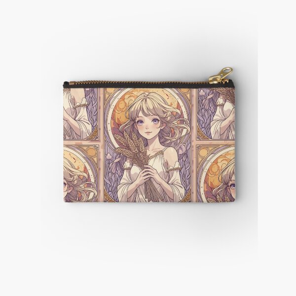 Item preview, Virgo Zodiac Goddess Art Print – Celestial Anime Horoscope Wall Decor designed and sold by RSDigitalPrintDesign.