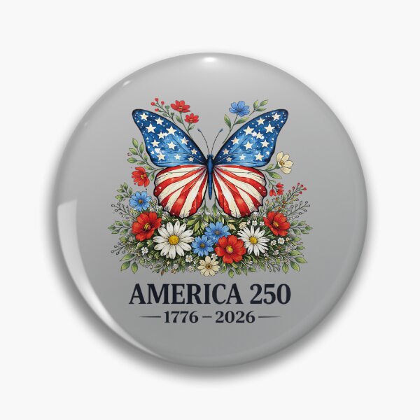 Item preview, 250th Anniversary Butterfly USA Flag Patriotic 4th of July designed and sold by mjohnson9.
