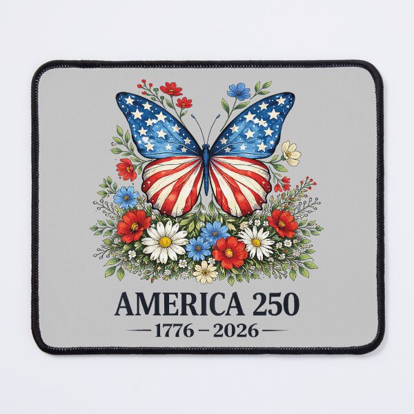 Item preview, 250th Anniversary Butterfly USA Flag Patriotic 4th of July designed and sold by mjohnson9.