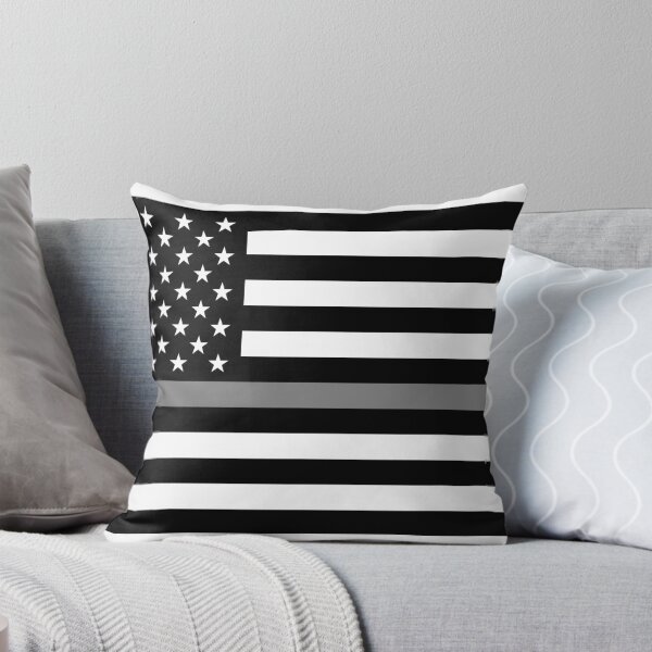 Item preview, Thin Gray Line Flag designed and sold by Solitary Confinement Mercantile Co..