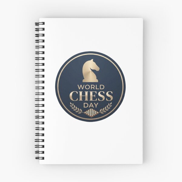 Item preview, World Chess Day Minimalist Knight Emblem | Classic Chess Badge Design designed and sold by Palette & Hue.
