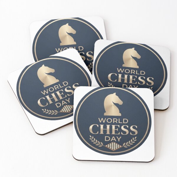 Item preview, World Chess Day Minimalist Knight Emblem | Classic Chess Badge Design designed and sold by Palette & Hue.