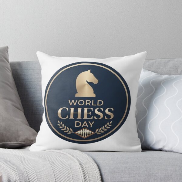 Item preview, World Chess Day Minimalist Knight Emblem | Classic Chess Badge Design designed and sold by Palette & Hue.