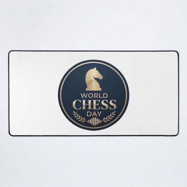 Item preview, World Chess Day Minimalist Knight Emblem | Classic Chess Badge Design designed and sold by Palette & Hue.