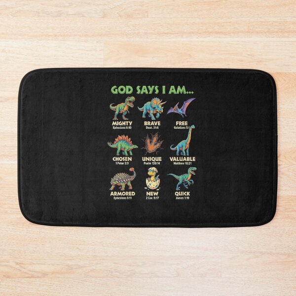 Item preview, God Says I Am Bible Verses Dinosaurs for Christian Boys designed and sold by FrankIsabel.