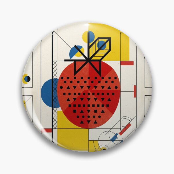 Item preview, Minimalist Strawberry Modern Bauhaus Style designed and sold by Purpleclomb.