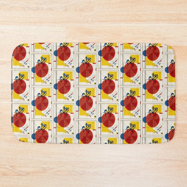 Item preview, Minimalist Strawberry Modern Bauhaus Style designed and sold by Purpleclomb.