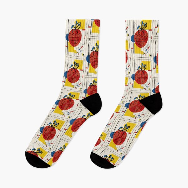 Item preview, Minimalist Strawberry Modern Bauhaus Style designed and sold by Purpleclomb.