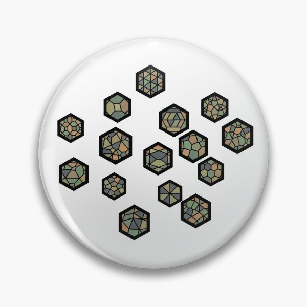 Item preview, Abstract Structural Hexagons - Geometric Stained Glass Illusion designed and sold by Dzblack.