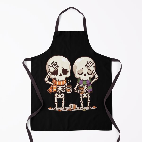 Item preview, Tired Skeleton Friends Drinking Pumpkin Spice Coffee designed and sold by AvivaCreative.