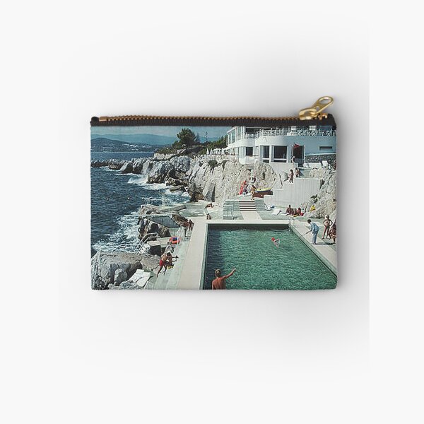 Item preview, Cliffside Poll Ocean Villa Vintage Travel designed and sold by pastbarack.
