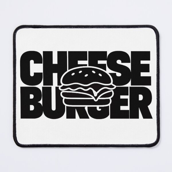 Item preview, Cheese Burger: Bold Minimalist Typography Black White Text Art designed and sold by irfanshikh.