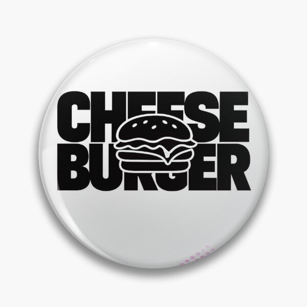 Item preview, Cheese Burger: Bold Minimalist Typography Black White Text Art designed and sold by irfanshikh.