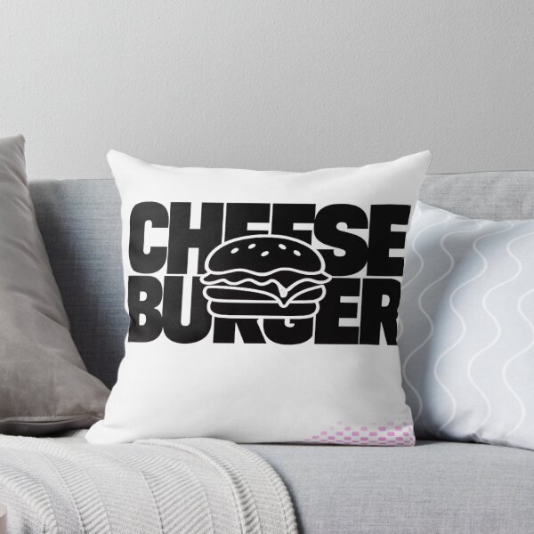 Item preview, Cheese Burger: Bold Minimalist Typography Black White Text Art designed and sold by irfanshikh.