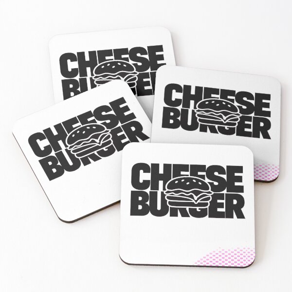 Item preview, Cheese Burger: Bold Minimalist Typography Black White Text Art designed and sold by irfanshikh.