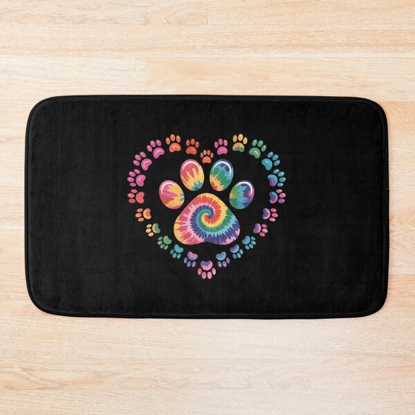 Item preview, Tie Dye Paw Print Heart Dog Lover Pet Owner designed and sold by OlyvieArt.