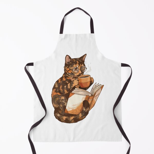 Item preview, Tortie Cat Book and Coffee Cozy Art designed and sold by BilkaCreations.