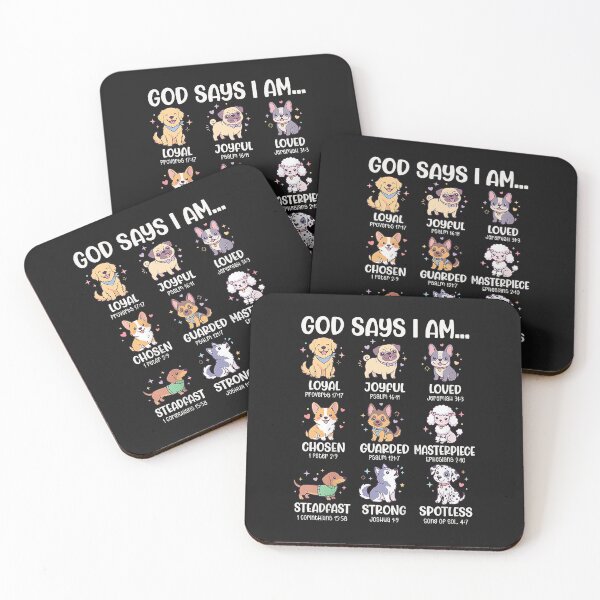 Item preview, God Says I Am Bible Verses for Christian Dog Lover designed and sold by FrankIsabel.
