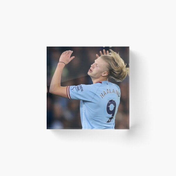 Item preview, Erling Haaland Flipping Hair Soccer Football Graphic designed and sold by trashgirl99.