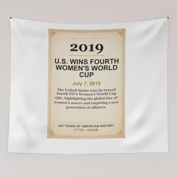 Item preview, America 250 | U.S. Wins Fourth Women's World Cup | 2019 designed and sold by ariksworld.