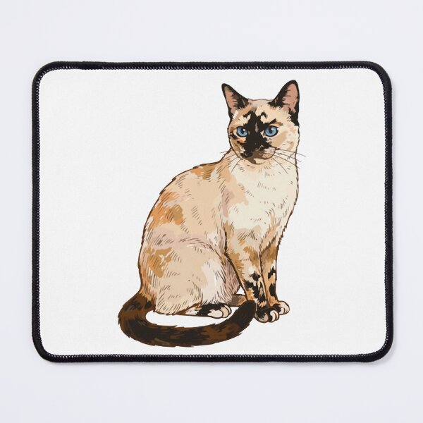 Item preview, Tortie Point Siamese Cat Elegant Portrait designed and sold by BilkaCreations.
