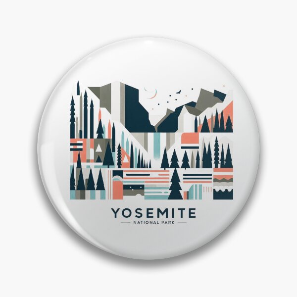 Item preview, Yosemite National Park Travel Poster - Abstract California Valley Mountain Art designed and sold by OzzFrequency.