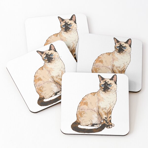 Item preview, Tortie Point Siamese Cat Elegant Portrait designed and sold by BilkaCreations.