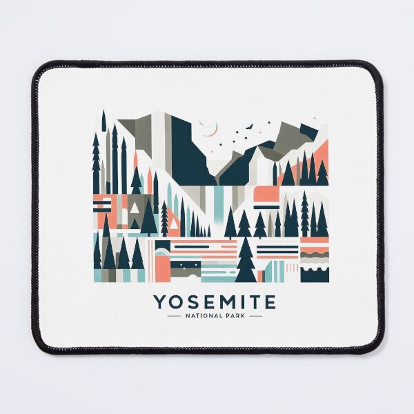 Item preview, Yosemite National Park Travel Poster - Abstract California Valley Mountain Art designed and sold by OzzFrequency.