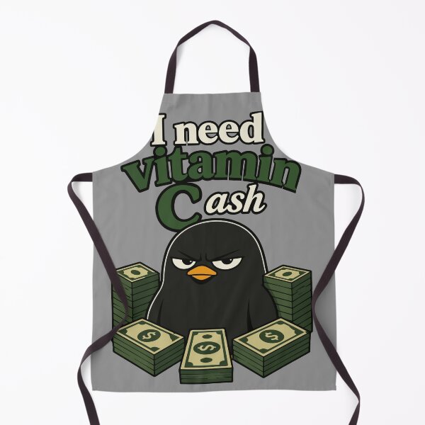 Item preview, I Need Vitamin Cash Funny Money Bird with Stacks of Cash and Bold Cartoon Attitude for Hustlers and Meme Lovers designed and sold by Huddy-clothes.