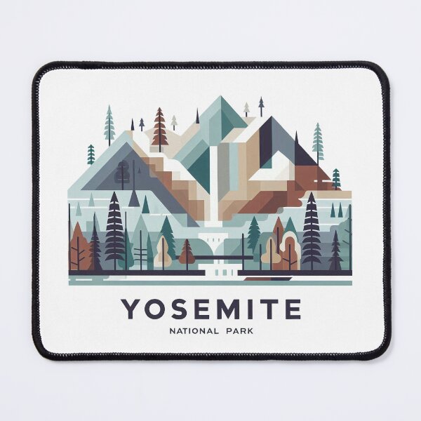 Item preview, Yosemite National Park Travel Poster - Abstract California Valley Mountain Art designed and sold by OzzFrequency.