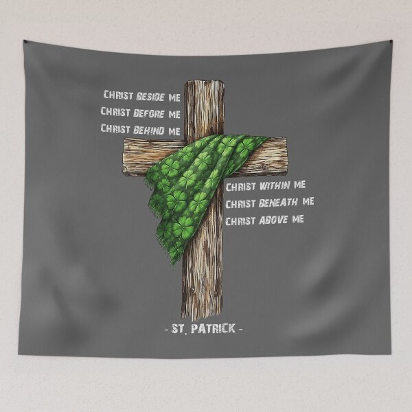 Item preview, Christ Before Me St Patrick Christian Cross Prayer designed and sold by KristineLi.