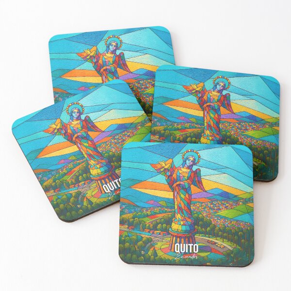 Item preview, Quito Art – Panecillo Virgin Stained Glass Style designed and sold by EdwinkOne.