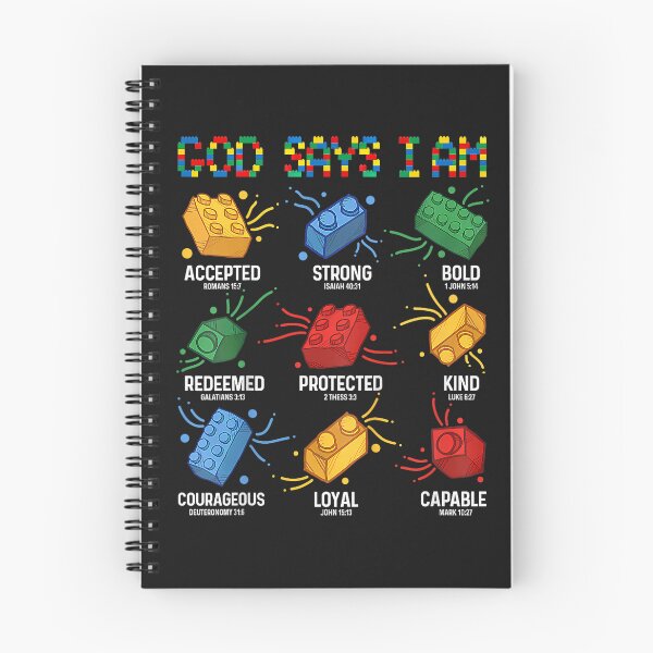 Item preview, God Says I Am Building Brick Master Builder Block Christian designed and sold by FrankIsabel.