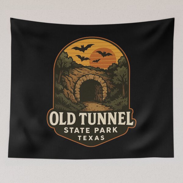 Item preview, Old Tunnel State Park Texas Retro Vintage designed and sold by TomFrontierArt.