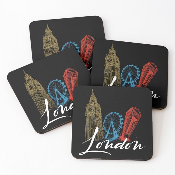 Item preview, Vibrant London Pop Art Landmarks designed and sold by EdwinkOne.