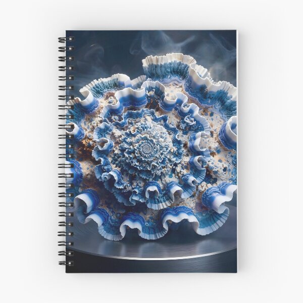 Item preview, Fibonacci Spiral in Smoky Blue designed and sold by Vicky Brago-Mitchell®.