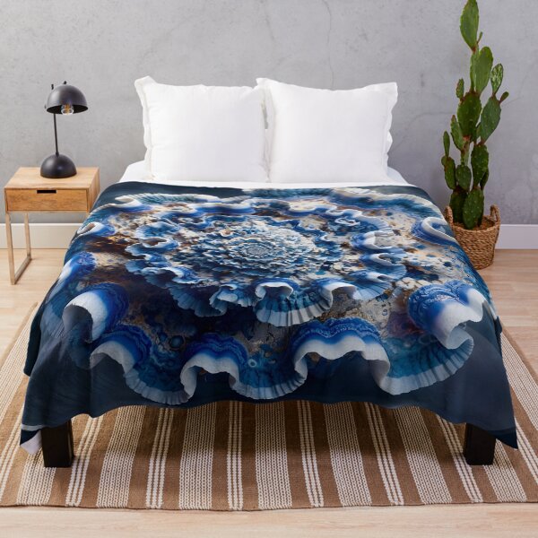 Item preview, Fibonacci Spiral in Smoky Blue designed and sold by Vicky Brago-Mitchell®.