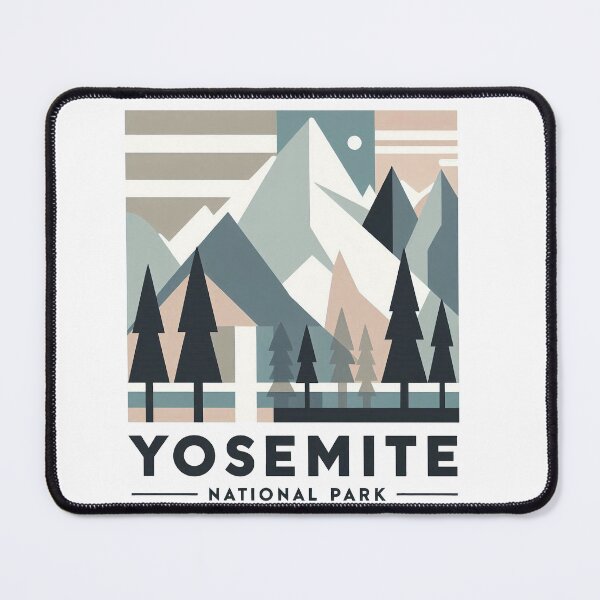 Item preview, Yosemite National Park Travel Poster - Abstract California Valley Mountain Art designed and sold by OzzFrequency.