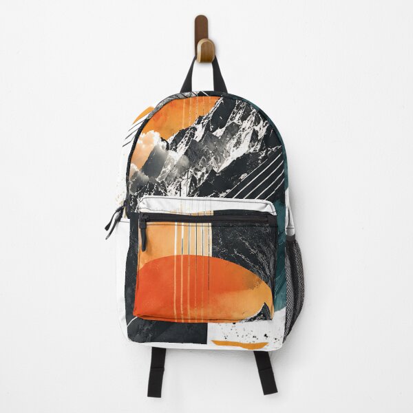 Item preview, Geometric Summit Modern Abstract Mountain Collage Contemporary Graphic Art designed and sold by dytf79.