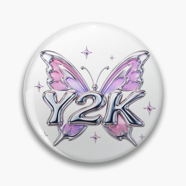 Item preview, Y2K Chrome Butterfly Sticker Art designed and sold by PriyankaSonara.