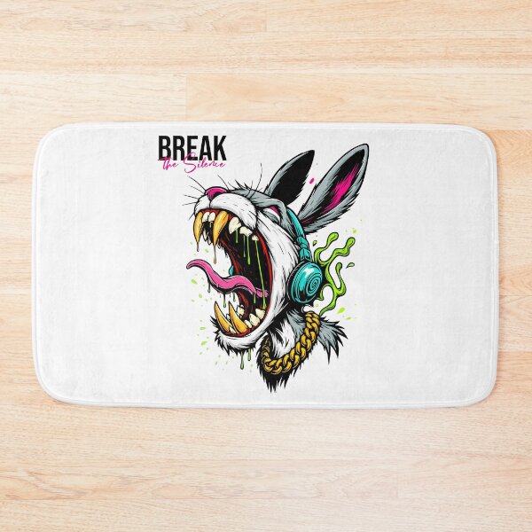 Item preview, Neon Savage Bunny Headphone Rampage designed and sold by EdwinkOne.