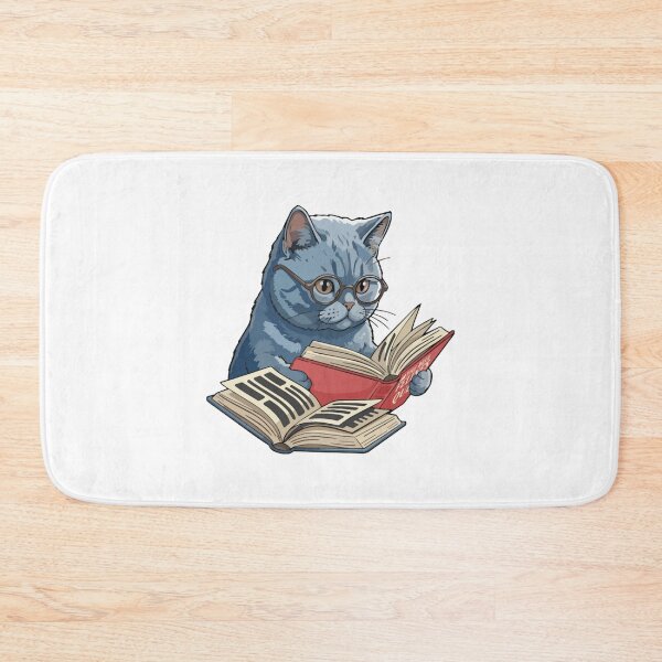 Item preview, Book Lover British Shorthair Cat Art designed and sold by BilkaCreations.
